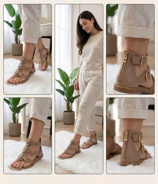 Beige_Women's_Flat_Gladiator_Footwear