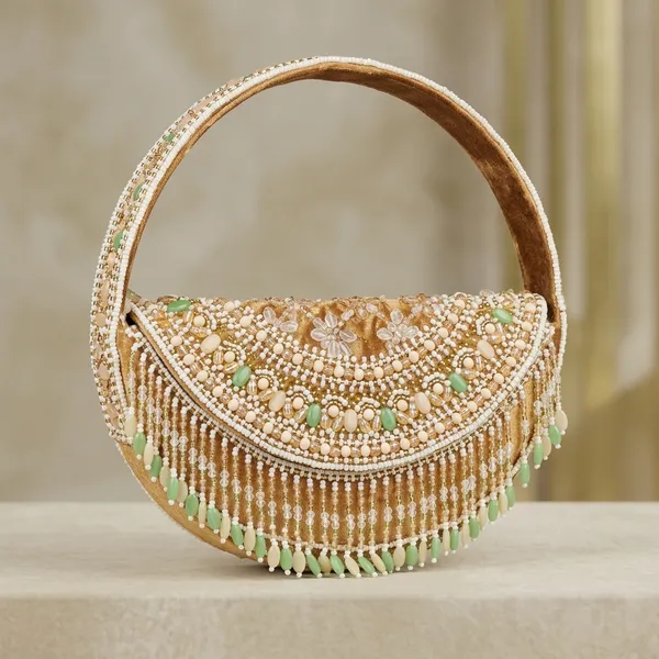 Multicolor_Suede_Beaded_Crescent_Clutch_With_Handle_For_Women