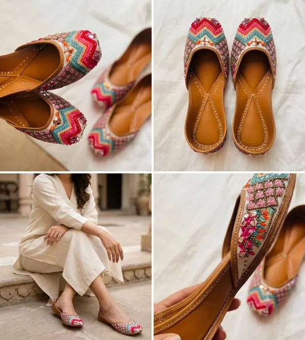 Multicolour_Leather_Punjabi_Jutti