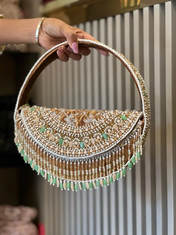 Multicolor_Suede_Beaded_Crescent_Clutch_With_Handle_For_Women
