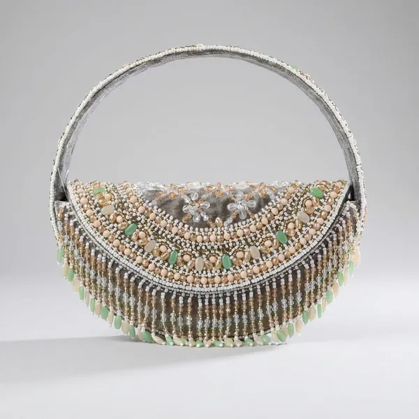 Multicolor_Suede_Beaded_Crescent_Clutch_With_Handle_For_Women