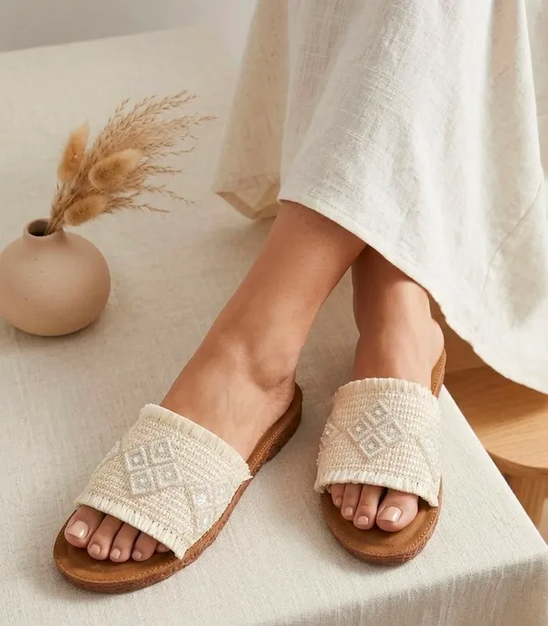 White_Women's_Flat_Footwear