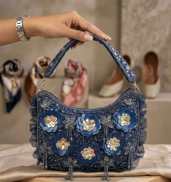 Suede_and_Sequins_Floral_Clutch