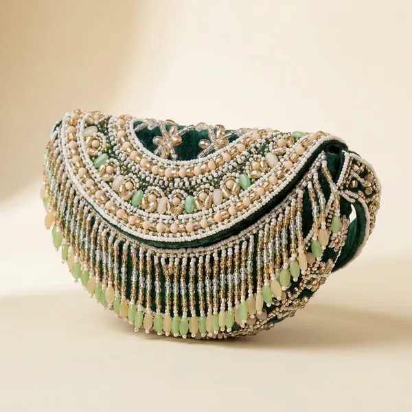 Multicolor_Suede_Embellished_Beaded_Gemstone_Clutch_For_Women