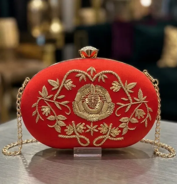Red_Zardosi_work_Oval_Box_Clutch