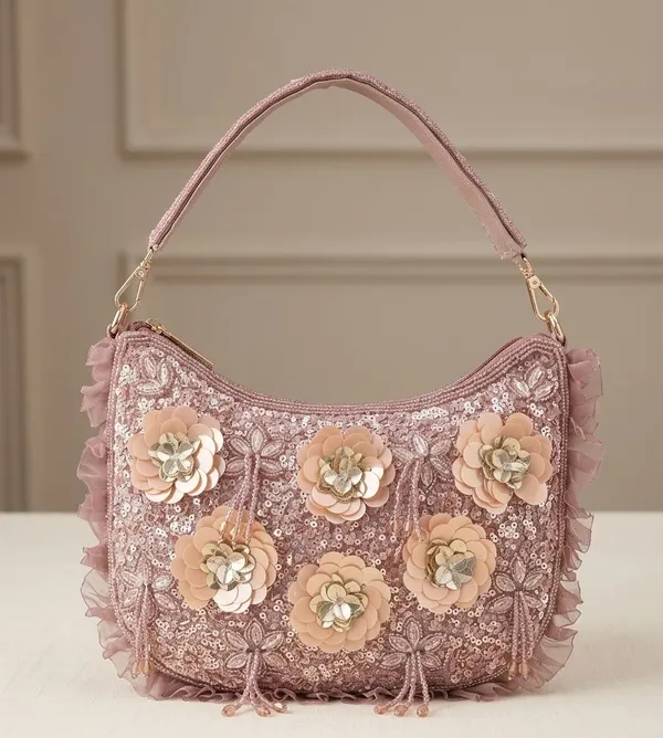 Suede_and_Sequins_Floral_Clutch