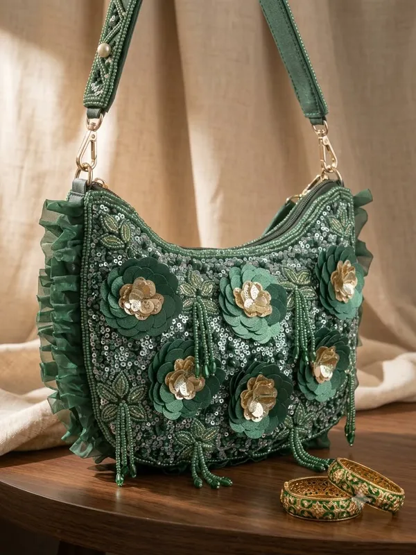 Suede_and_Sequins_Floral_Clutch
