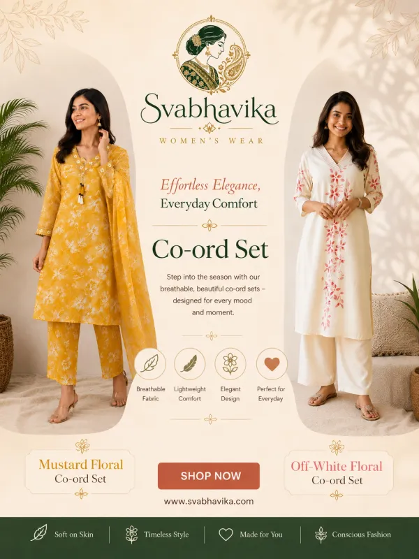 Yellow_And_Off_White_Cotton_Floral_Embroidered_Anarkali_Kurta_Set_With_Dupatta_For_Women_Pack_Of_2