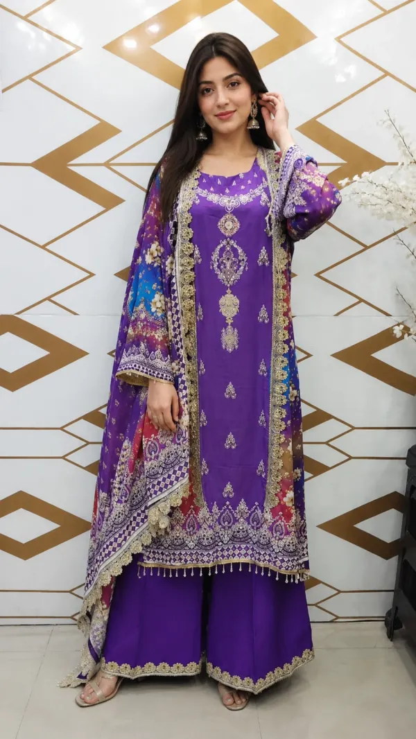 Royal_Purple_Floral_Printed_Anarkali_Suit_Set_For_Women