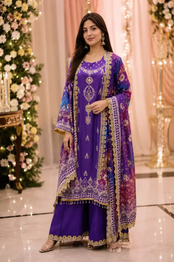 Royal_Purple_Floral_Printed_Anarkali_Suit_Set_For_Women