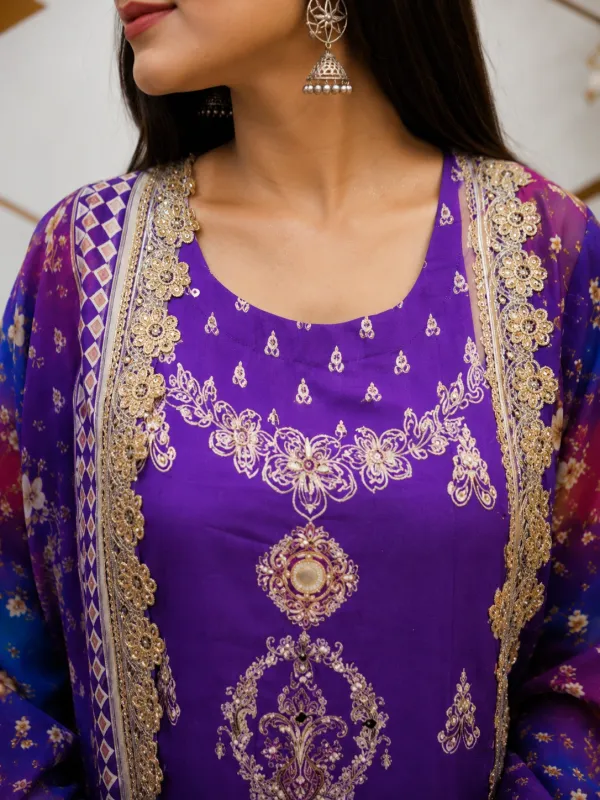 Royal_Purple_Floral_Printed_Anarkali_Suit_Set_For_Women
