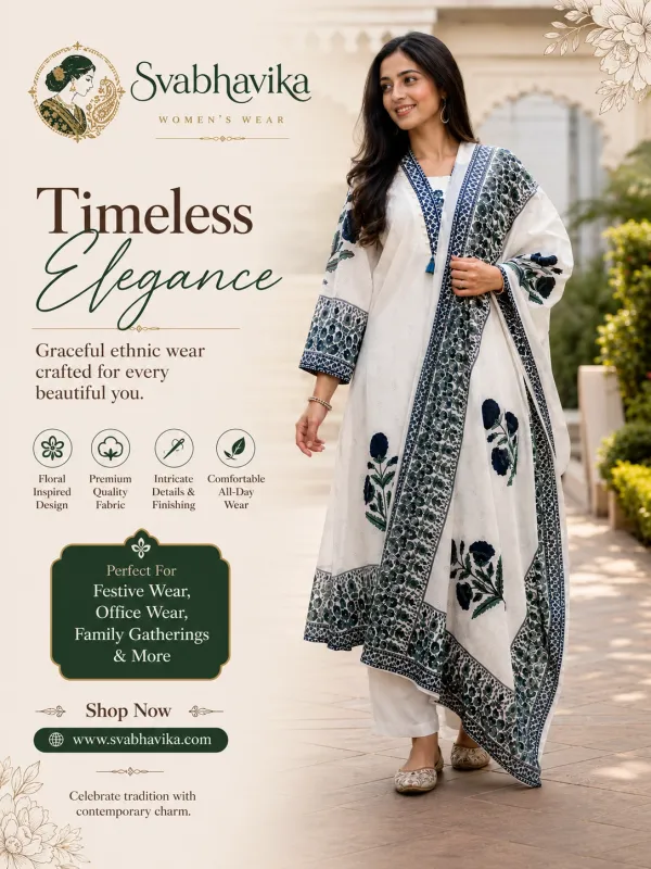 Svabhavika_Women's_Ivory_Floral_Printed_Cotton_Kurta_Set_with_Dupatta_&_Palazzo_|_Elegant_Ethnic_Wear_for_Festive,_Office_&_Casual_Occasions