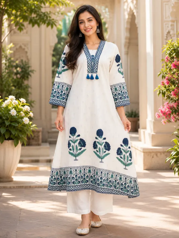 Svabhavika_Women's_Ivory_Floral_Printed_Cotton_Kurta_Set_with_Dupatta_&_Palazzo_|_Elegant_Ethnic_Wear_for_Festive,_Office_&_Casual_Occasions