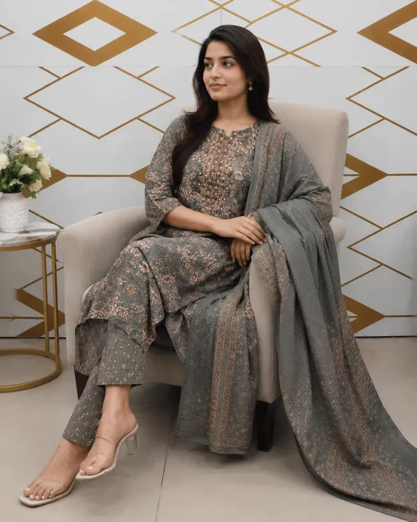 Grey_Cotton_Anarkali_Kurta_Set_For_Women