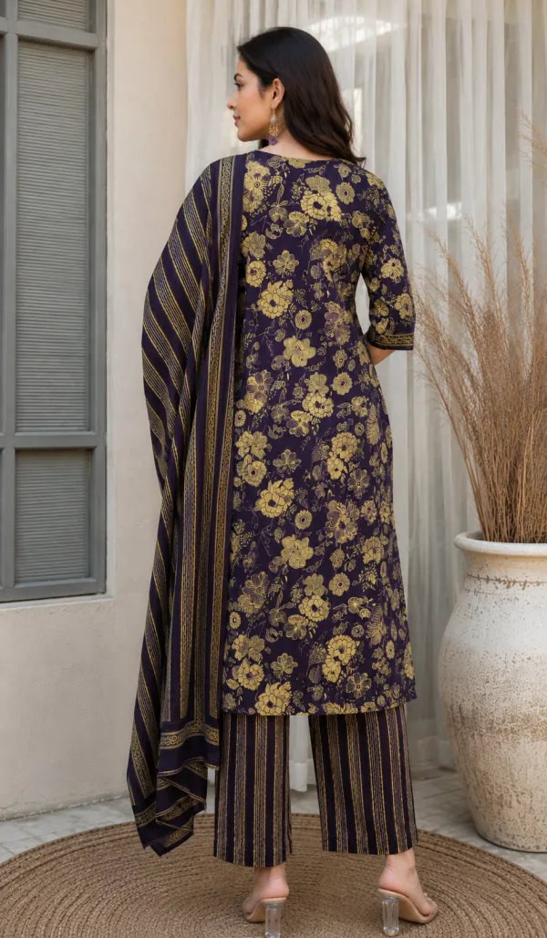 Purple_Cotton_Anarkali_Kurta_Set_For_Women