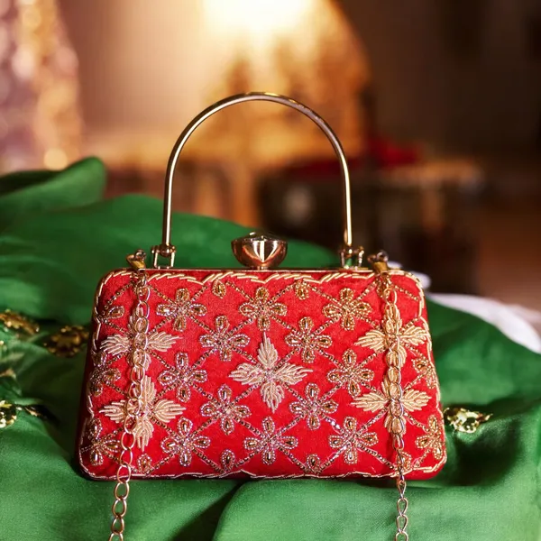 Red_Kaveri_Designer_Clutch_Bag