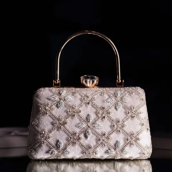 White_Kaveri_Designer_Clutch_Bag