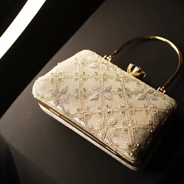 White_Kaveri_Designer_Clutch_Bag