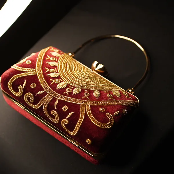 Maroon_Girija_Designer_Clutch_Bag