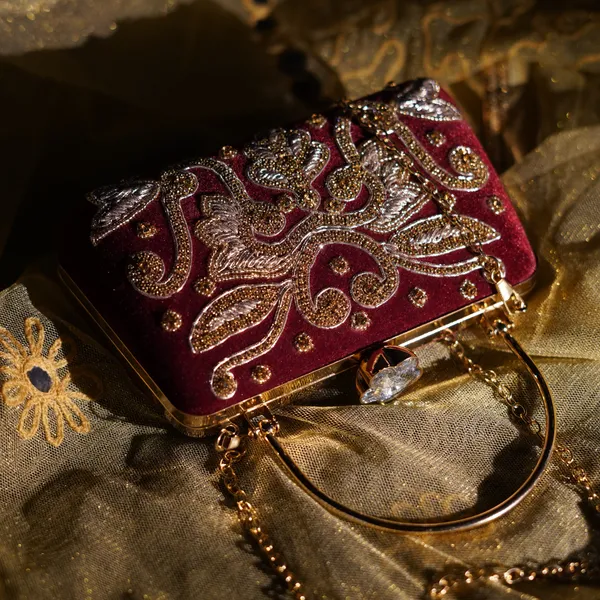 Maroon_Revti_Designer_Clutch_Bag