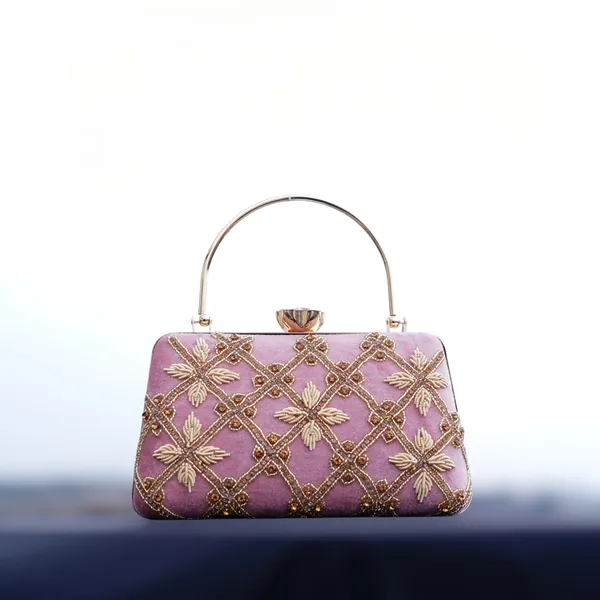 Pink_Kaveri_Designer_Clutch_Bag