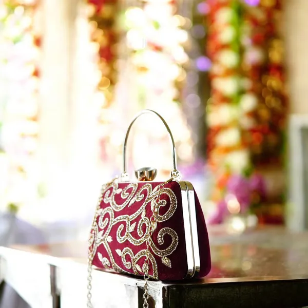 Maroon_Divya_Designer_Clutch_Bag