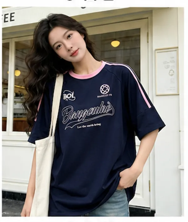 Navy_Blue_Cotton_Varsity_Graphic_T_Shirt_For_Women