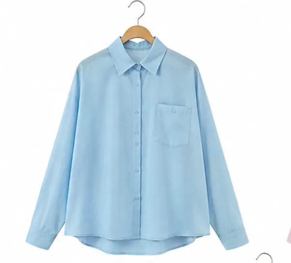 Light_Blue_Cotton_Relaxed_Full_Sleeve_Collared_Shirt_For_Women