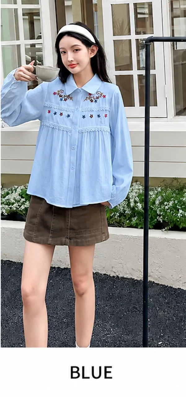 Blue_Cotton_Floral_Embroidered_Relaxed_Top_For_Women