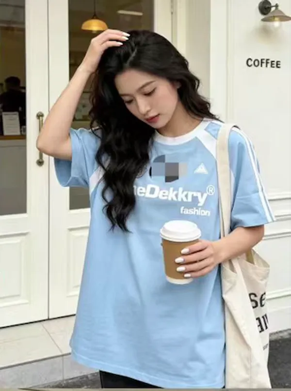Blue_Cotton_Oversized_Graphic_Print_T_Shirt_For_Women