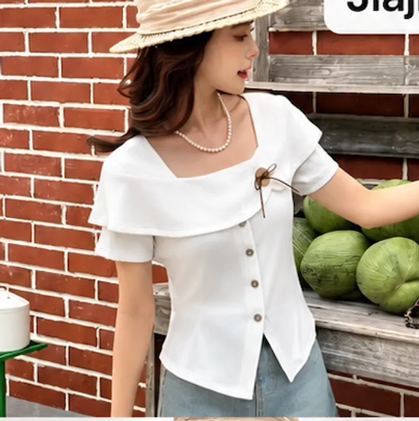 White_Cotton_Off_Shoulder_Button_Front_Crop_Top_For_Women