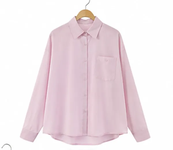 Pink_Cotton_Relaxed_Collared_Long_Sleeve_Shirt_For_Women