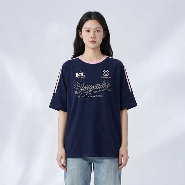 Navy_Blue_Cotton_Varsity_Graphic_T_Shirt_For_Women