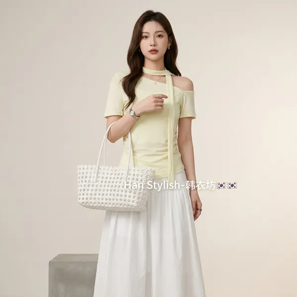 White_Woven_Beaded_Tote_Bag_For_Women