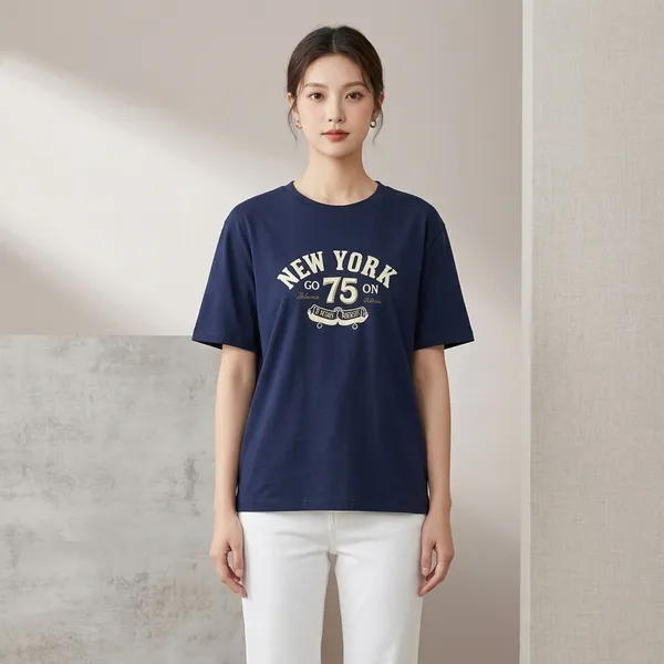 Navy_Blue_Cotton_Graphic_Print_Relaxed_T_Shirt_For_Women