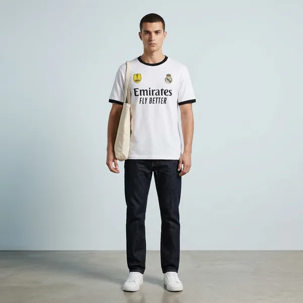 White_Cotton_Football_Jersey_Graphic_T_Shirt_For_Men