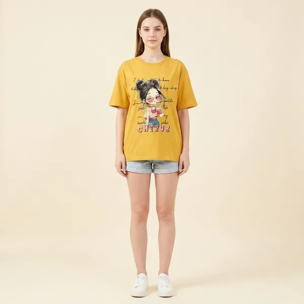 Yellow_Cotton_Oversized_Graphic_Print_T_Shirt_For_Women