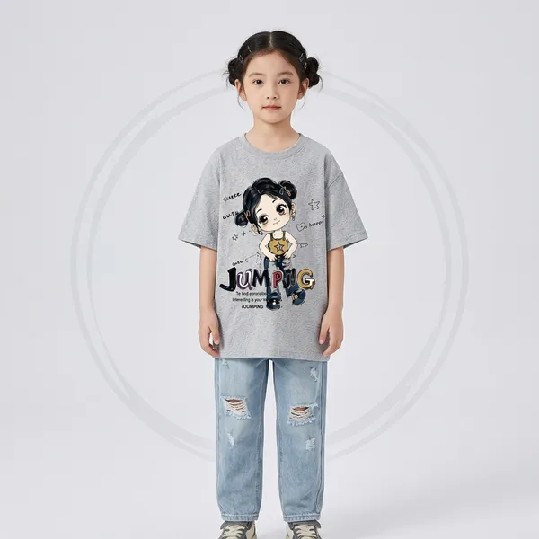 Gray_Cotton_Oversized_Graphic_Print_T_Shirt_For_Girls