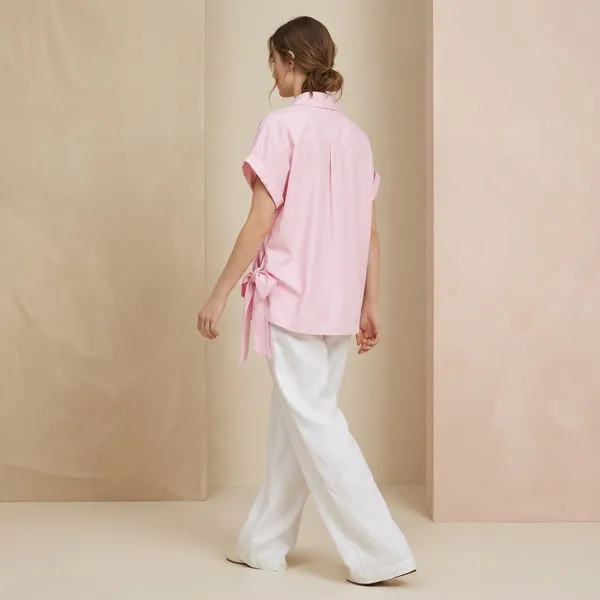 Pink_Cotton_Relaxed_Side_Tie_Collared_Shirt_For_Women