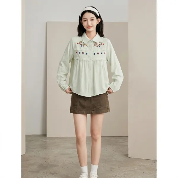 White_Cotton_Embroidered_Floral_Collared_Top_For_Women
