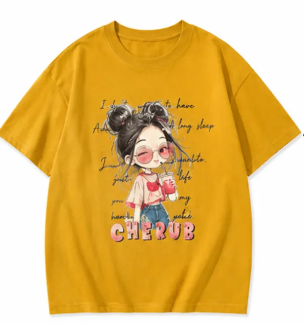 Yellow_Cotton_Oversized_Graphic_Print_T_Shirt_For_Women