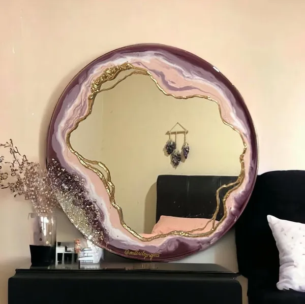 Purple_And_Gold_Resin_Premium_Wall_Mirror_For_Home_Decor