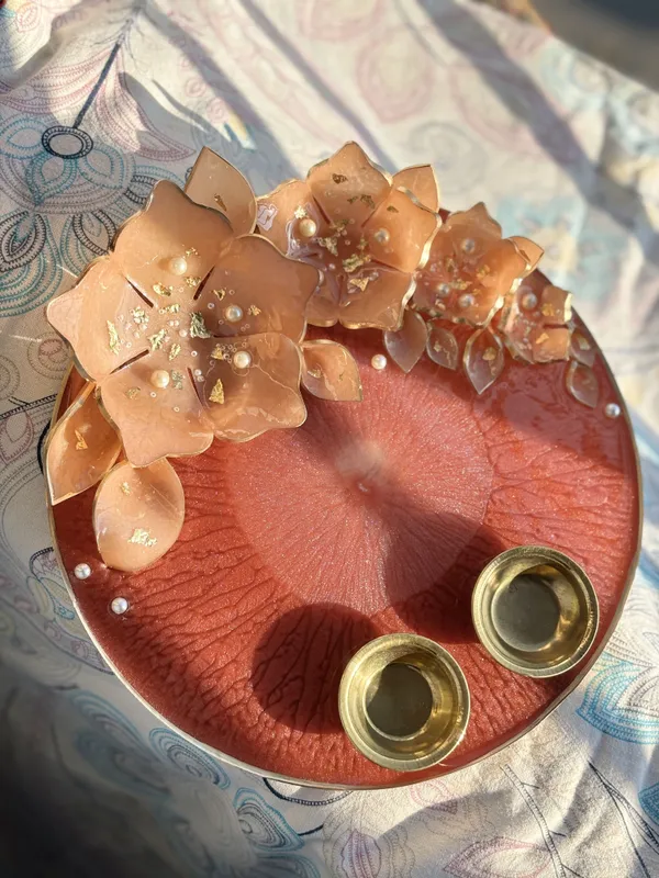 Peach_And_Gold_Resin_Premium_Pooja_Thali_For_Festivals_And_Pooja_Ceremonies