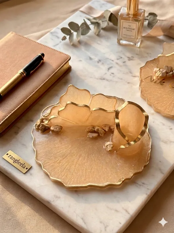 Gold_And_Cream_Resin_Premium_Desk_Organiser