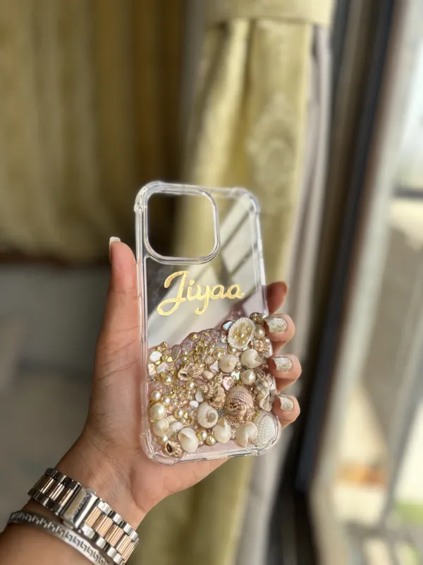 Transparent_And_Gold_Resin_Premium_Phone_Case