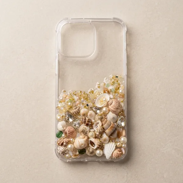 Transparent_And_Beige_Resin_Premium_Phone_Case