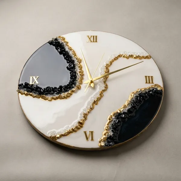 Blue_And_Gold_Resin_Premium_Wall_Clock_For_Home_Decor
