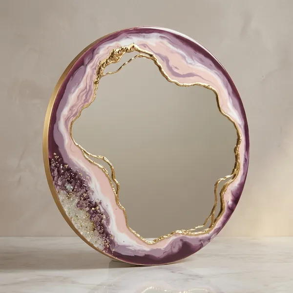Purple_And_Gold_Resin_Premium_Wall_Mirror_For_Home_Decor