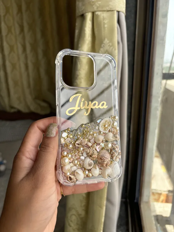 Transparent_And_Gold_Resin_Premium_Phone_Case
