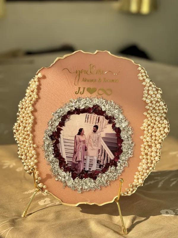 Peach_Resin_Premium_Personalized_Photo_Frame_For_Home_Decor